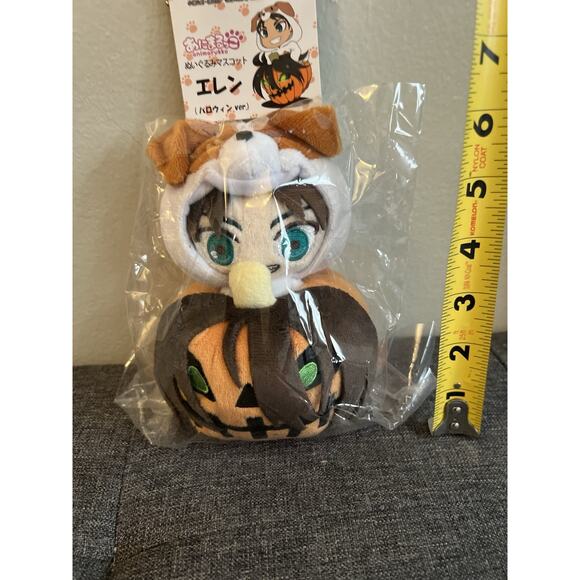 Attack on Titan Animarukko Plush Doll Mascot Eren Yeager Halloween ver. Animal - Picture 4 of 4